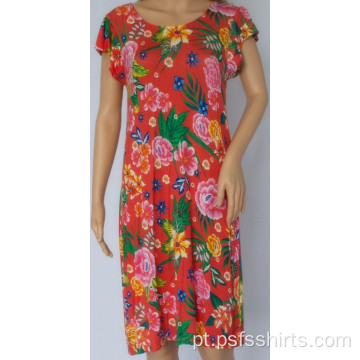 Vestido feminino com decote frontal